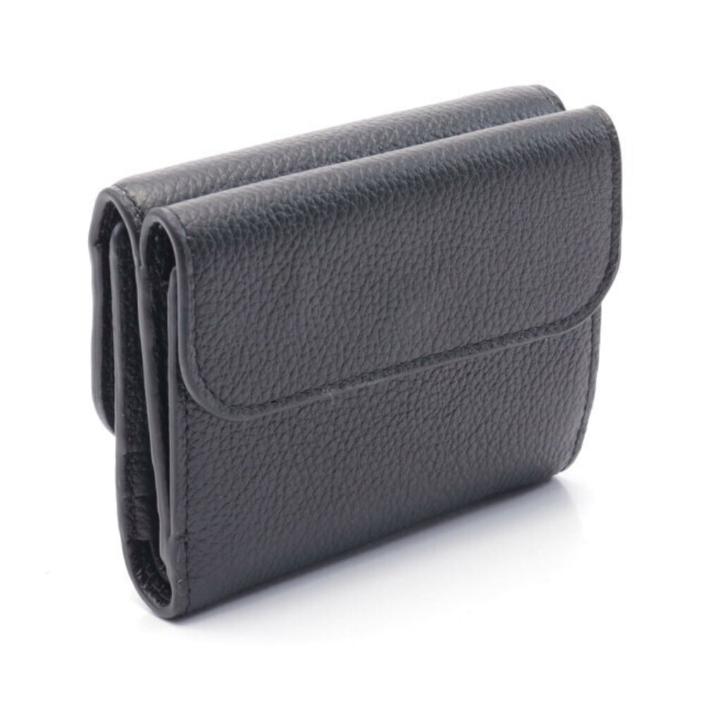 Chloe MARCIE Black Leather Trifold Wallet